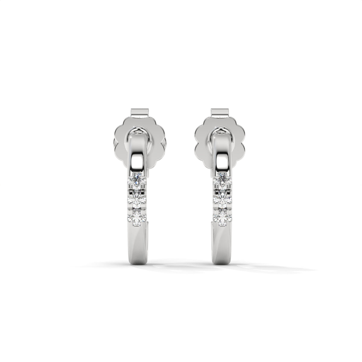 The Lumière Diamond Halo Hoops