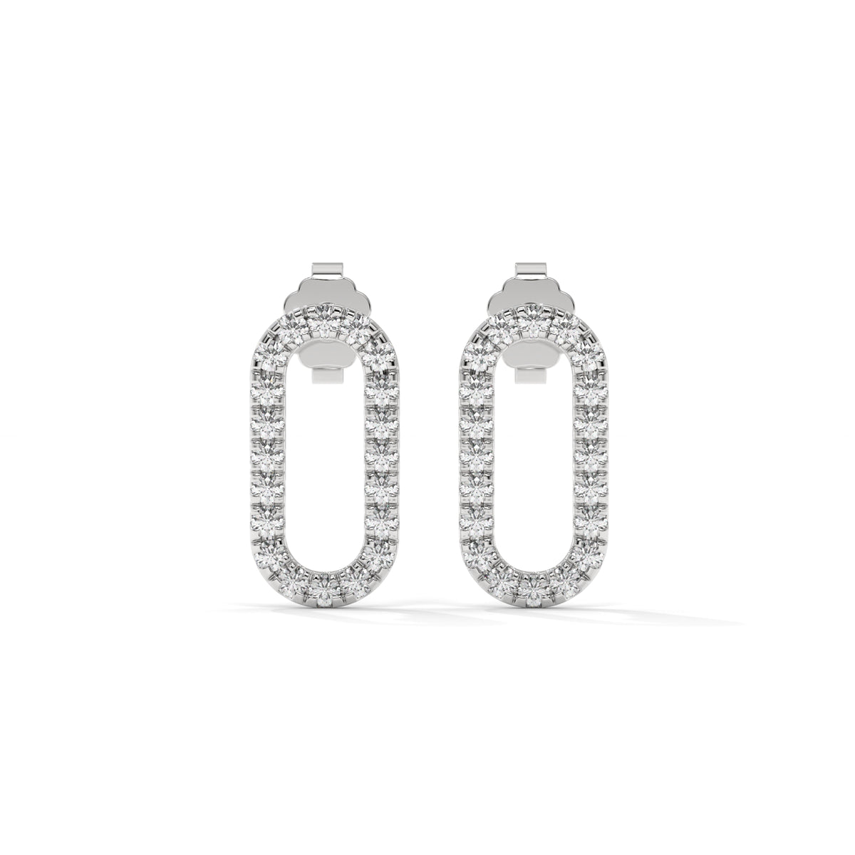The Virelle Diamond Link Earrings