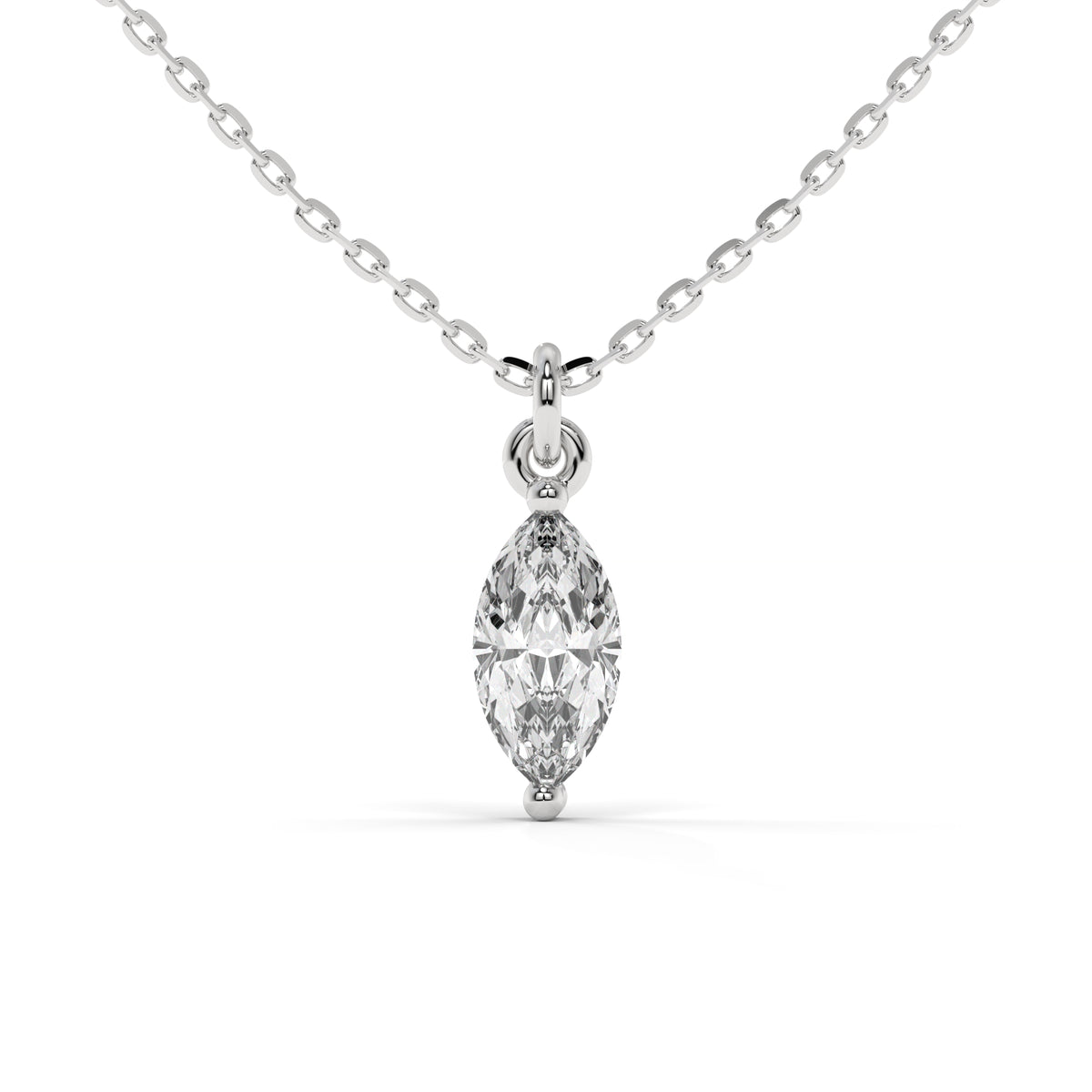 The Elara Marquise Diamond Pendant