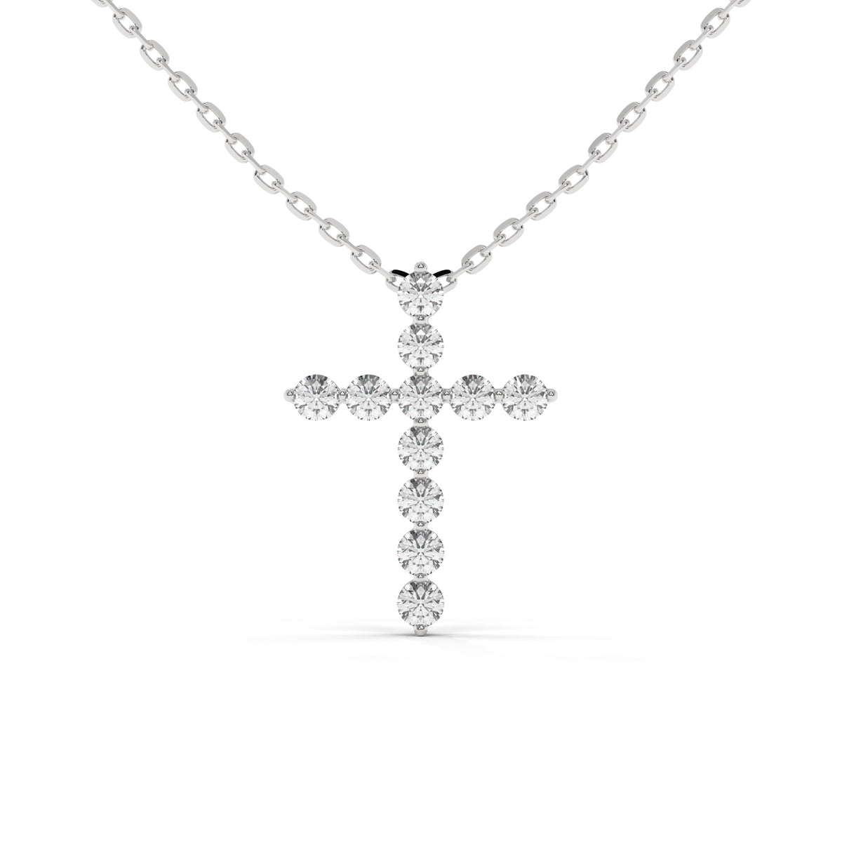 The Celestine Diamond Cross Pendant