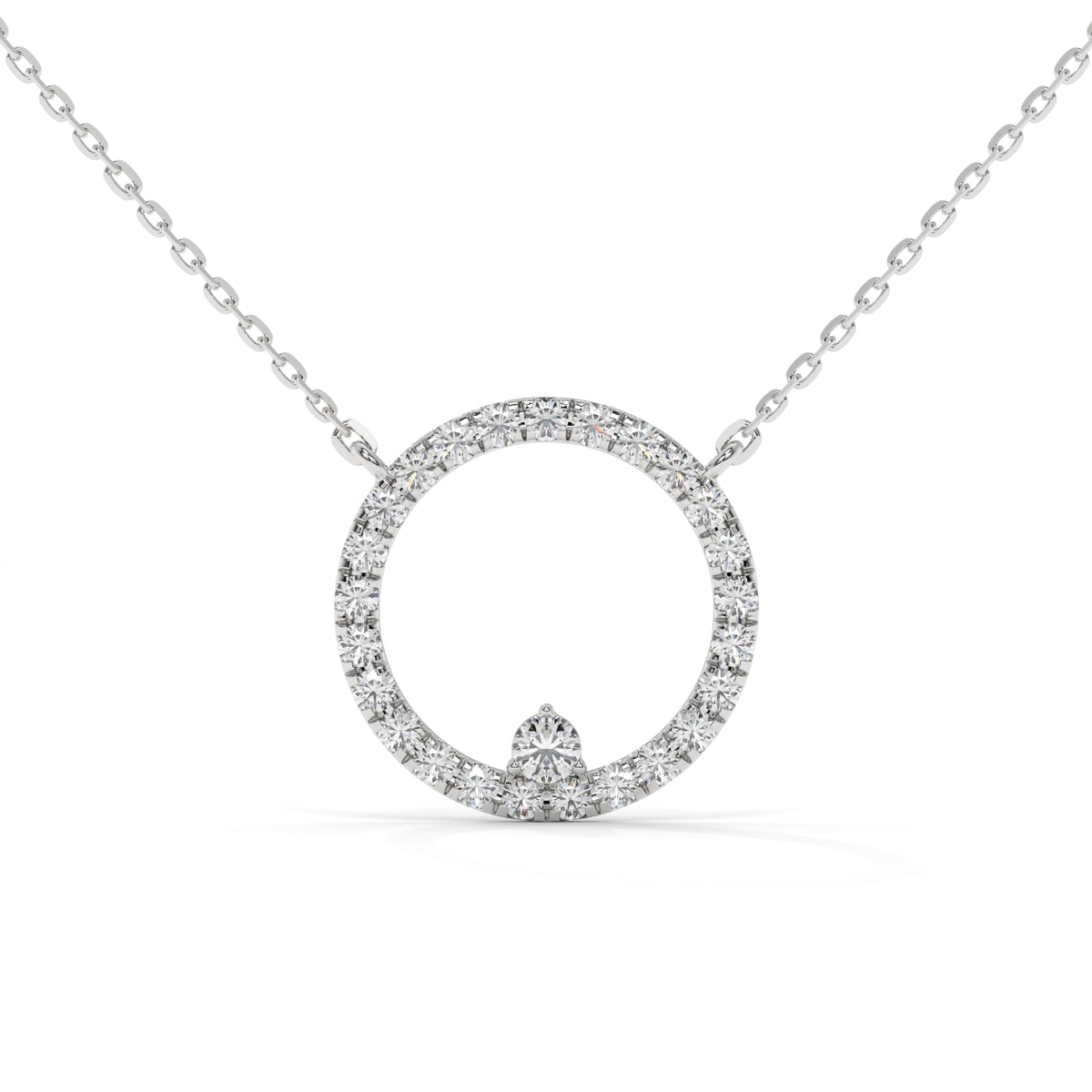 The Eternelle Diamond Circle Pendant