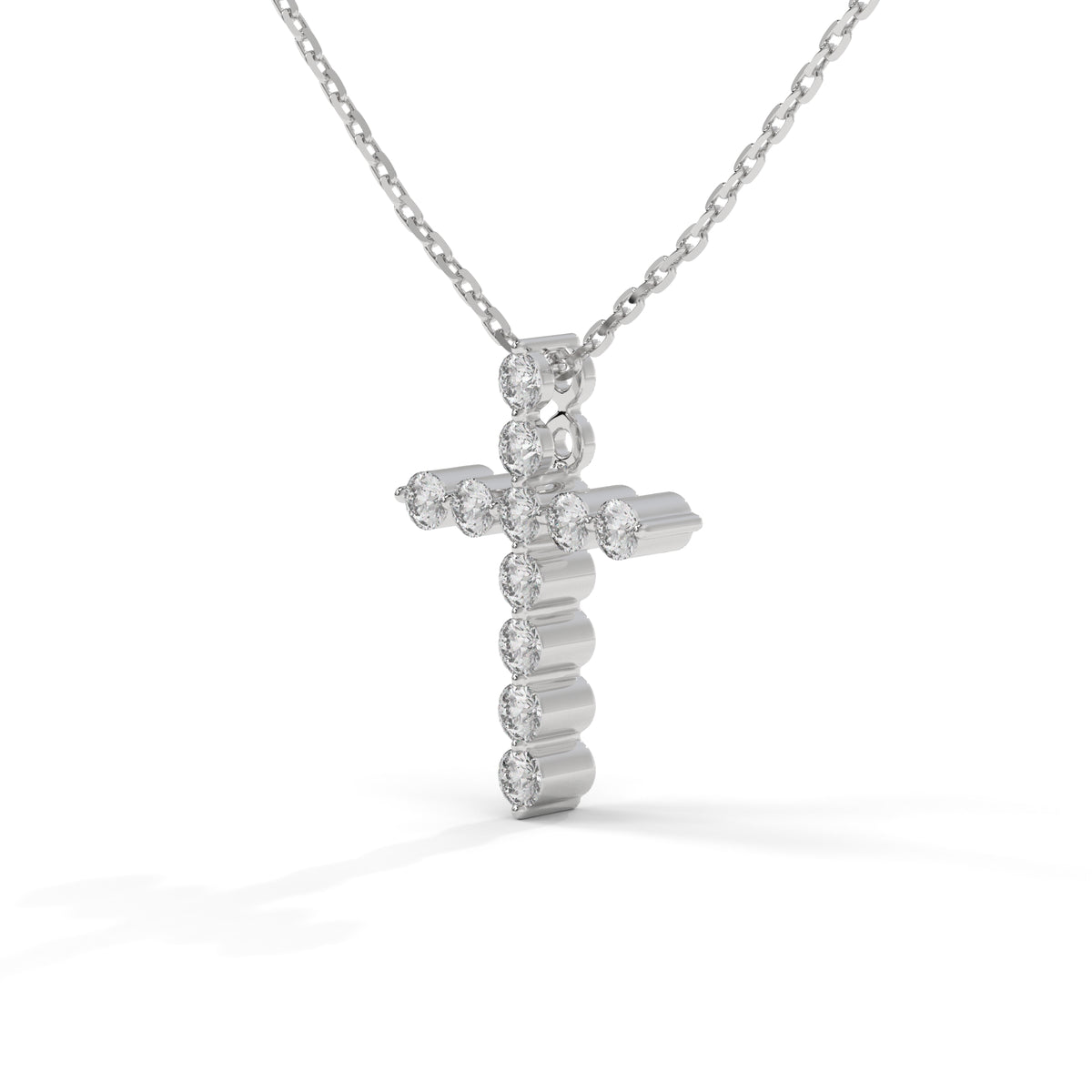 The Celestine Diamond Cross Pendant
