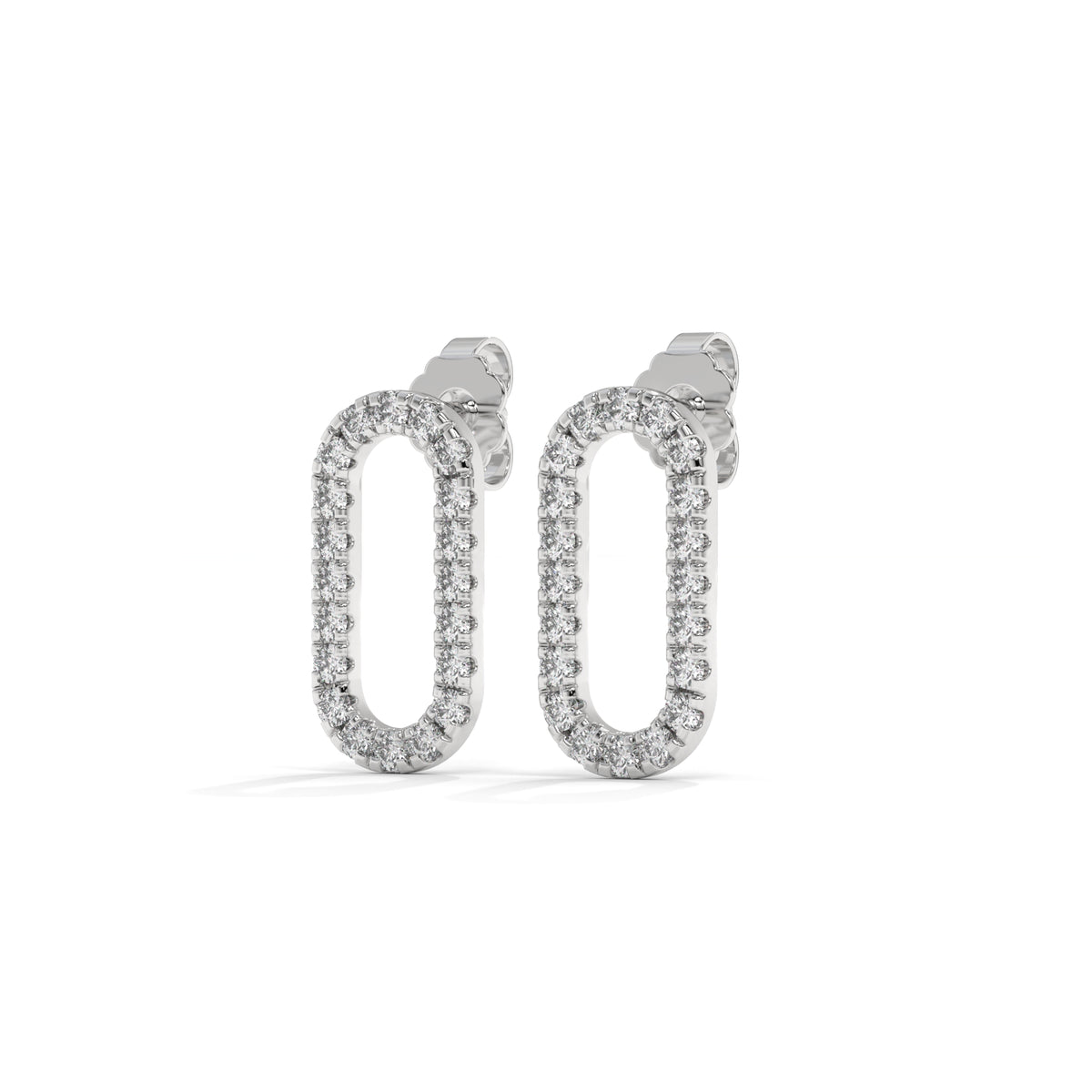 The Virelle Diamond Link Earrings