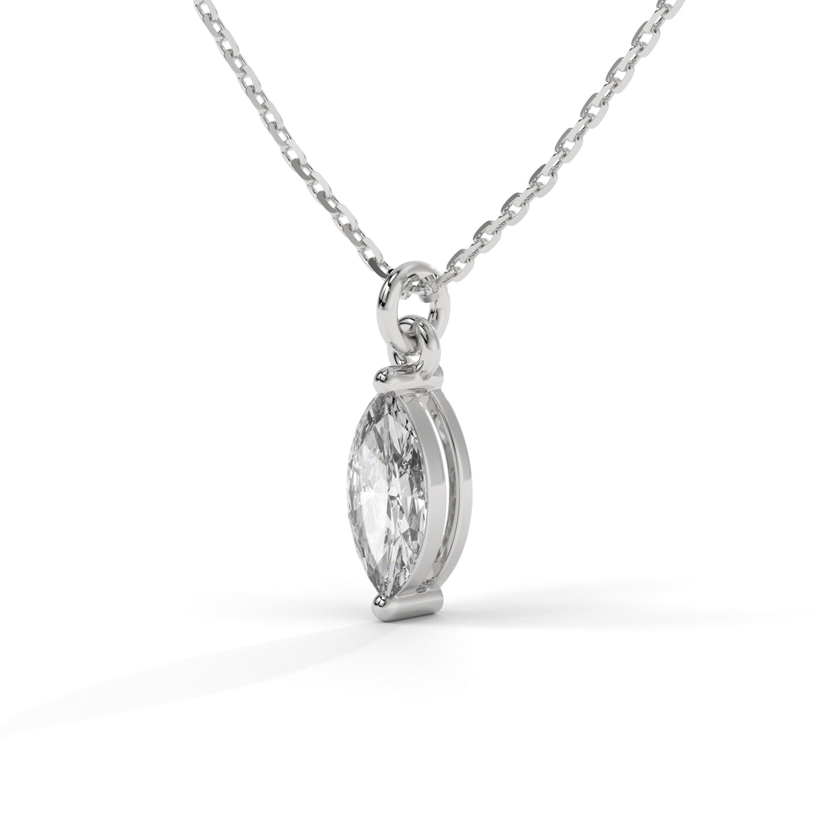 The Elara Marquise Diamond Pendant