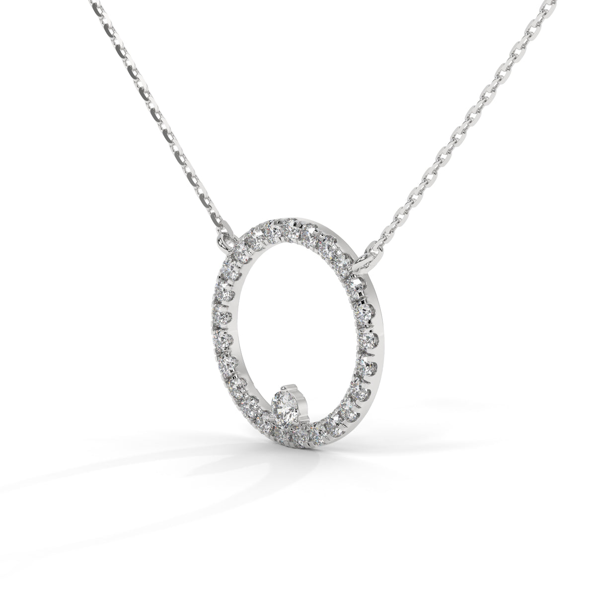 The Eternelle Diamond Circle Pendant