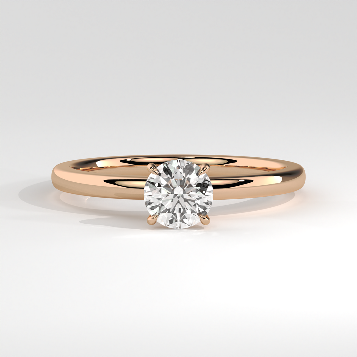 Round Solitaire Engagement Ring