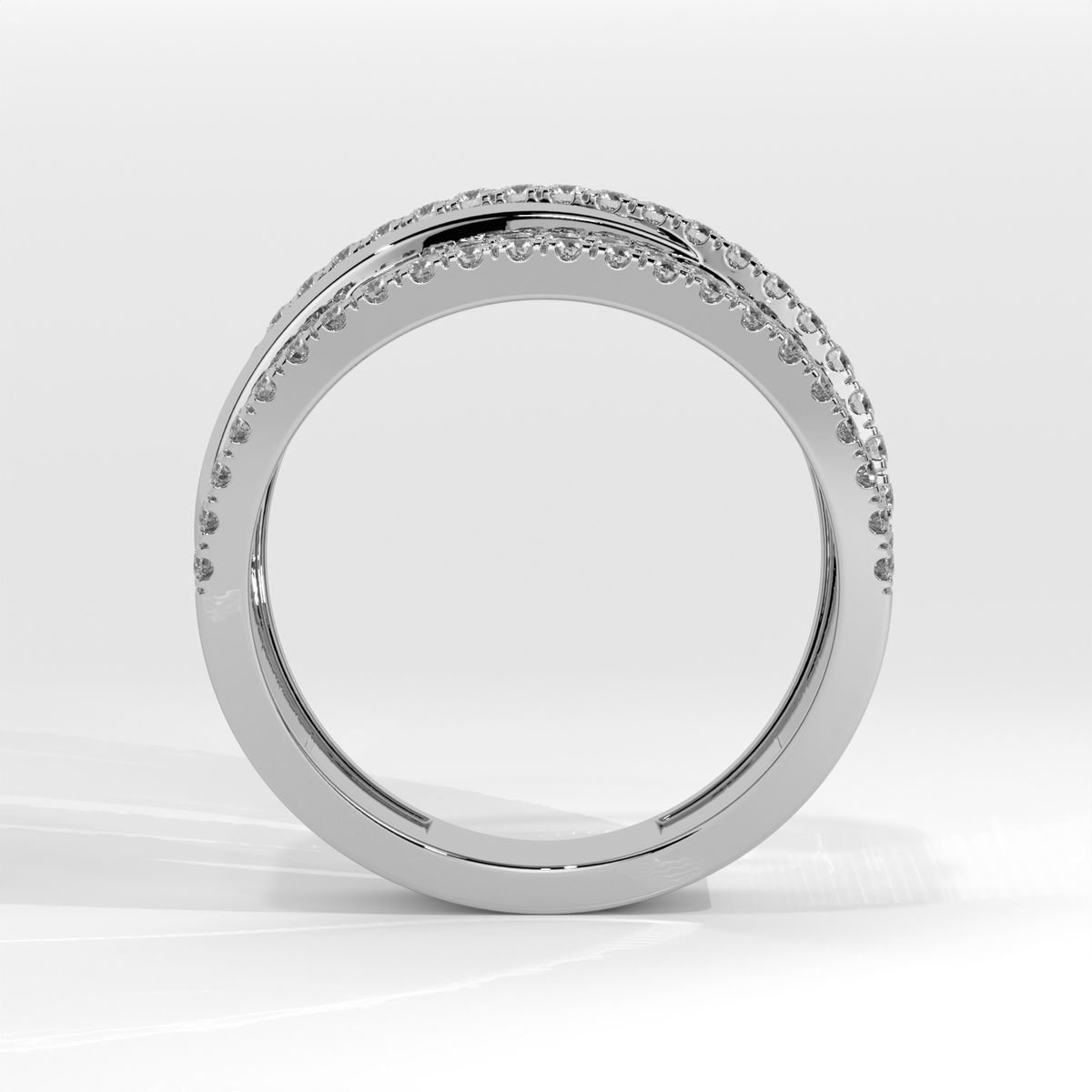 The Lumière Layered Diamond Ring