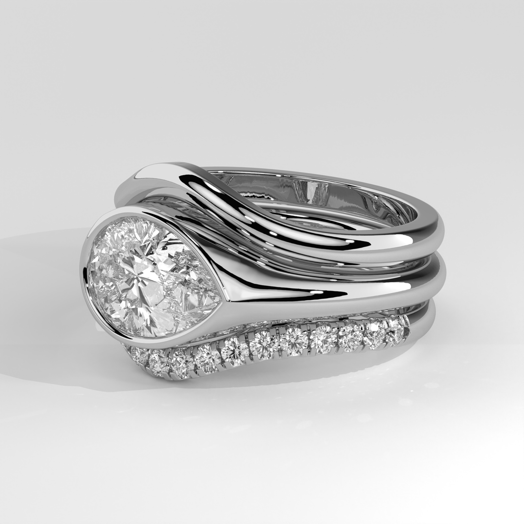 The Evelisse Diamond Embrace Ring