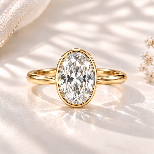 Bezel set ring style