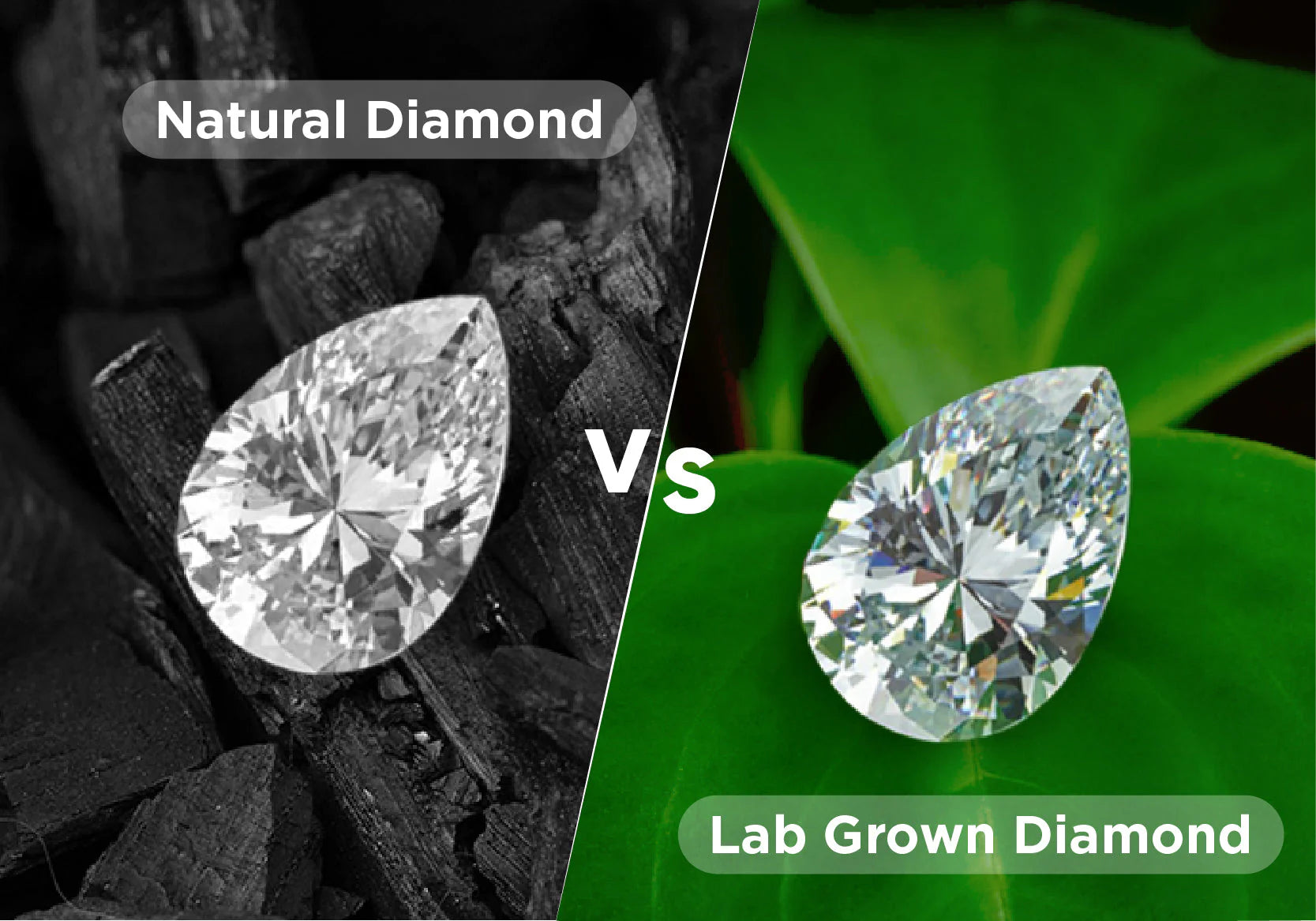 Lab grown vs natural diamonds