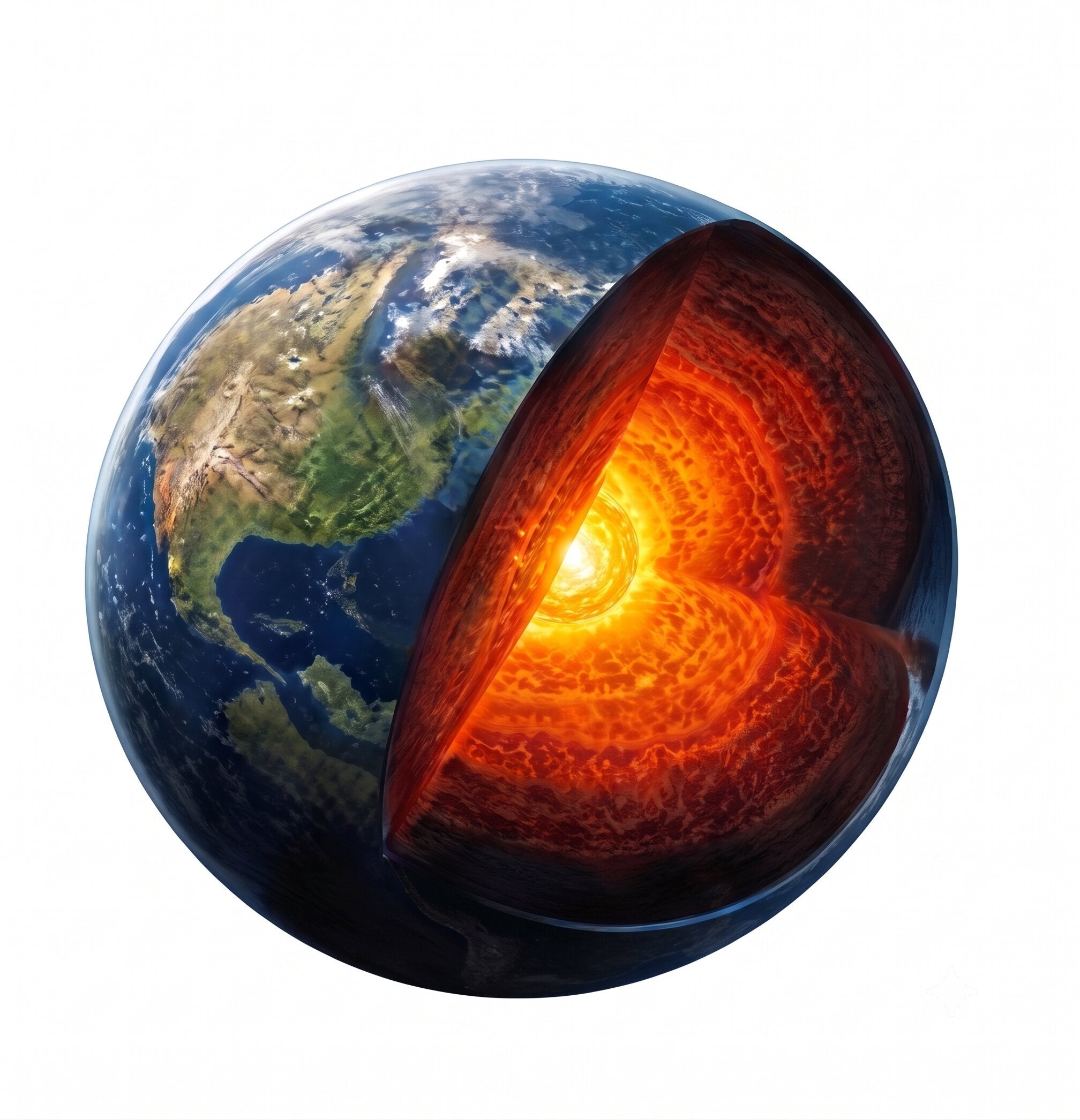 Deep inside the earth