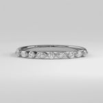 Alternating Round and Marquise Diamond Eternity Band - Platinum Video 