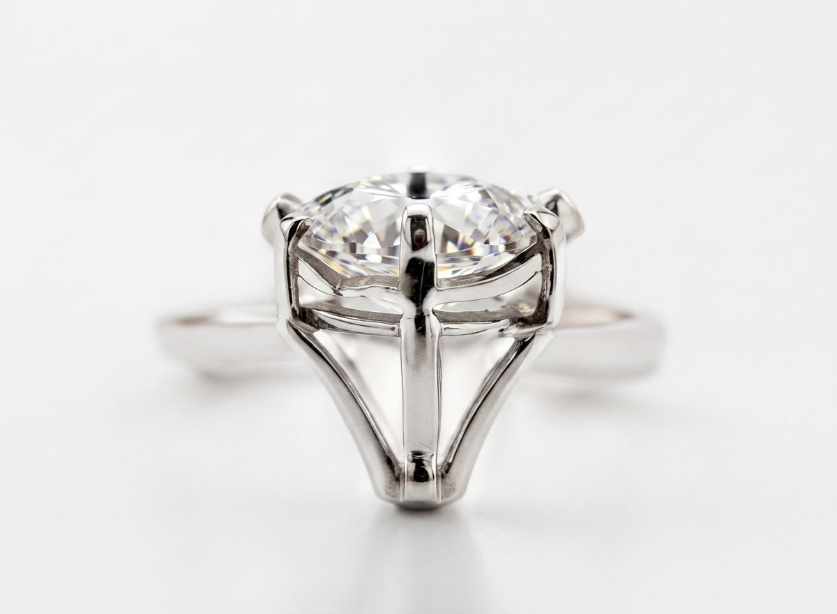 Basket diamond setting
