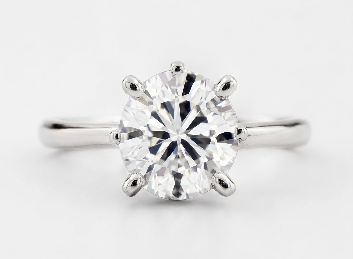 Prong diamond setting