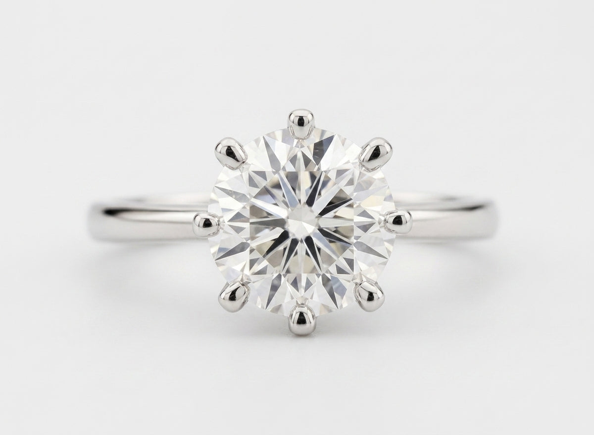 Solitaire diamond setting