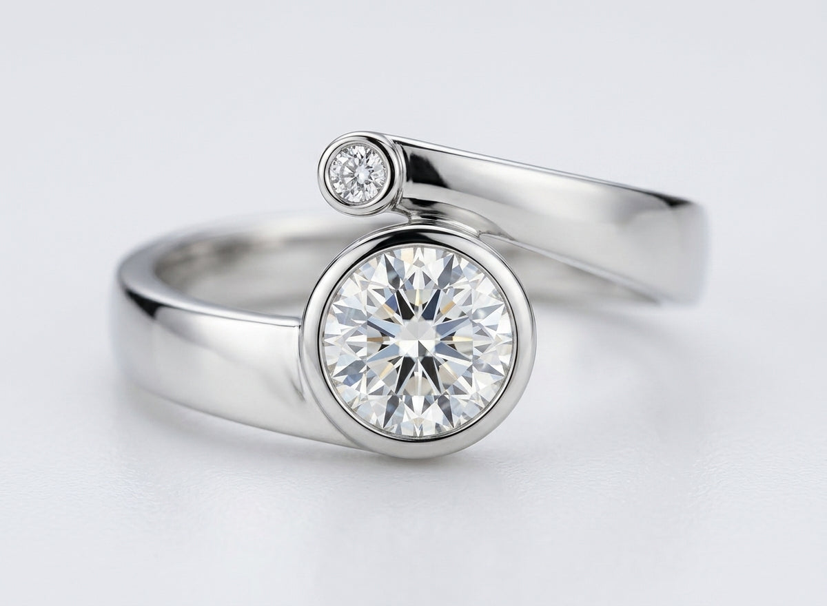 Tension diamond setting