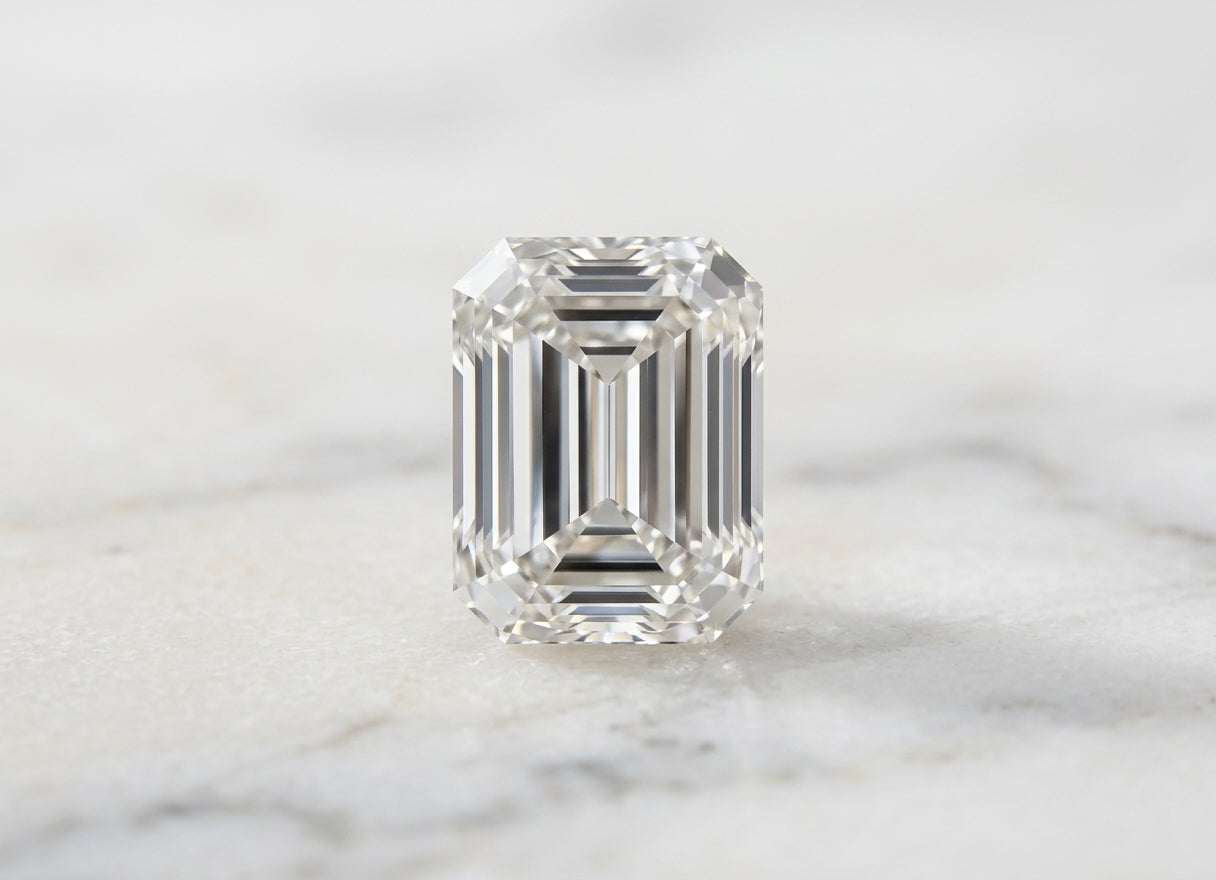 Emerald cut diamond
