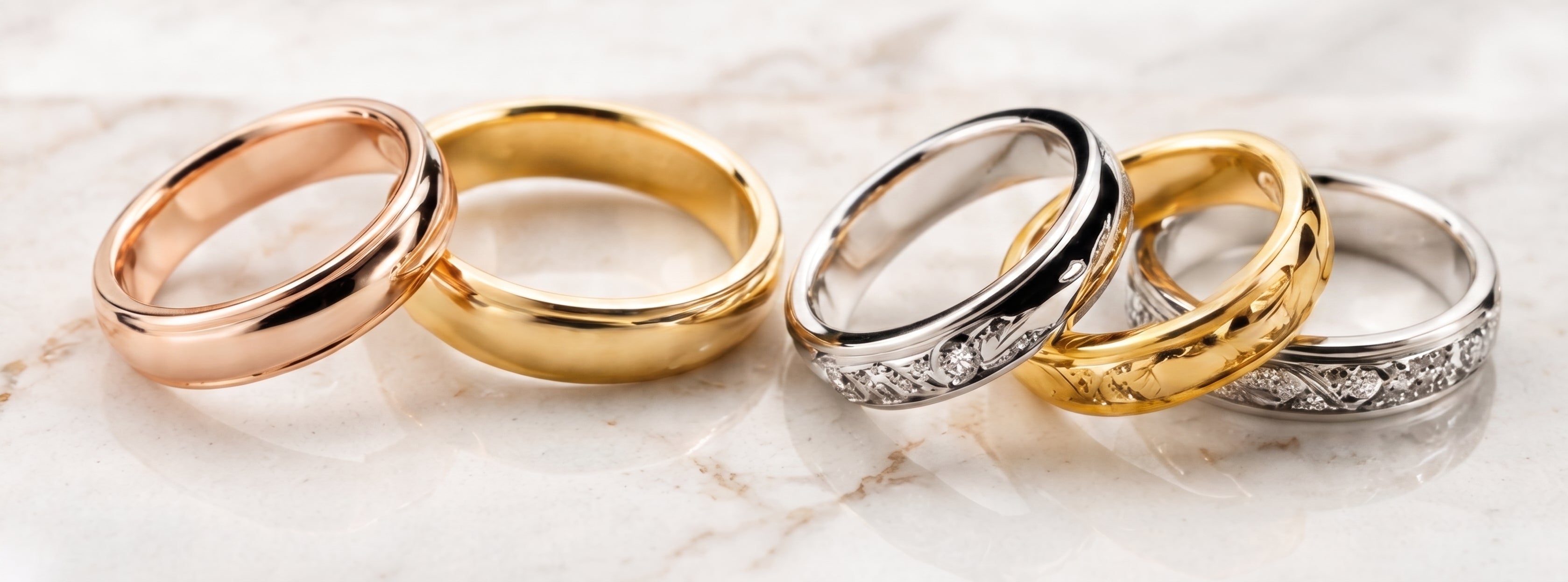 Different wedding band styles